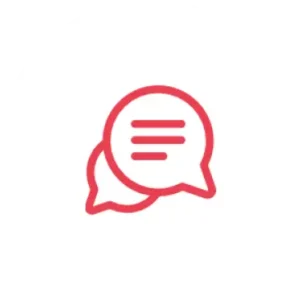 Speech bubble icon representing secure messaging