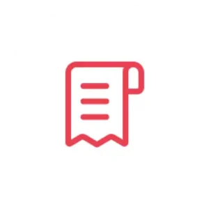 Document icon representing billing information