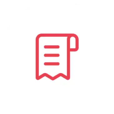 Document icon representing billing information
